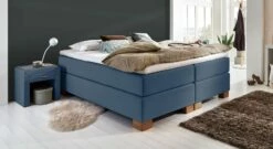 Boxspringliege "Peachland" 29 Boxspringliege "Peachland" -Bettbezüge Verkäufe 2024 boxspringliege peachland liegehoehe 66cm blau