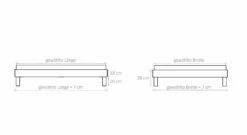 Boxspringliege "Port-Louis" -Bettbezüge Verkäufe 2024 boxspringliege port louis bemassungs grafik