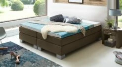 Boxspringliege "Puebla" -Bettbezüge Verkäufe 2024 boxspringliege puebla 53cm webstoff braun