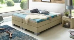 Boxspringliege "Puebla" -Bettbezüge Verkäufe 2024 boxspringliege puebla 53cm webstoff natur