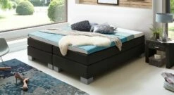 Boxspringliege "Puebla" -Bettbezüge Verkäufe 2024 boxspringliege puebla 53cm webstoff schwarz