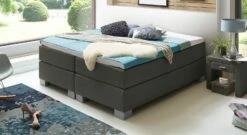 Boxspringliege "Puebla" -Bettbezüge Verkäufe 2024 boxspringliege puebla 66cm webstoff anthrazit
