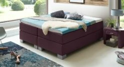 Boxspringliege "Puebla" -Bettbezüge Verkäufe 2024 boxspringliege puebla 66cm webstoff beere