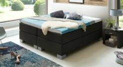 Boxspringliege "Puebla" -Bettbezüge Verkäufe 2024 boxspringliege puebla 66cm webstoff schwarz