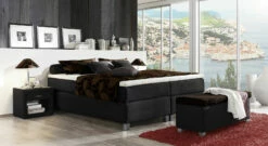 Boxspringliege "Tiberio" -Bettbezüge Verkäufe 2024 boxspringliege tiberio 66cm hoehe stoffbezug schwarz gr