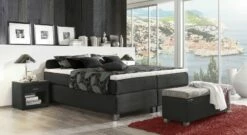 Boxspringliege "Tiberio" -Bettbezüge Verkäufe 2024 boxspringliege tiberio anthrazit hohe betthoehe