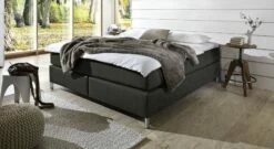 Boxspringliege "Zamora" -Bettbezüge Verkäufe 2024 boxspringliege zamora anthrazit kunstleder bezug