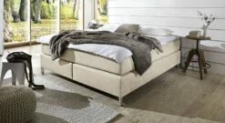 Boxspringliege "Zamora" -Bettbezüge Verkäufe 2024 boxspringliege zamora beige kunstleder bezug