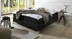 Boxspringliege "Zamora" -Bettbezüge Verkäufe 2024 boxspringliege zamora schwarz kunstleder bezug