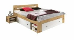 Schubkasten-Bett Mit Nachttischen "Eibar" -Bettbezüge Verkäufe 2024 doppel schubkasten bett eibar komfort liegehoehe