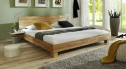 Bett "Lesina" -Bettbezüge Verkäufe 2024 doppelbett lesina kernbuche massiv natur geoelt gr