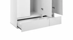 Drehtüren-Kleiderschrank "Folda" 3-türig -Bettbezüge Verkäufe 2024 drehtueren kleiderschrank folda 2 schubfaecher