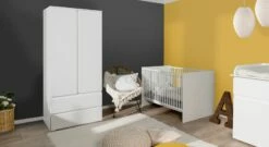 Drehtüren-Kleiderschrank "Folda" 2-türig