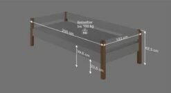 Bett "Kids Nordic" -Bettbezüge Verkäufe 2024 einzelbett kids nordic bemassungs grafik