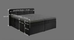 Elektro-Boxbett "Paden" -Bettbezüge Verkäufe 2024 elektro boxbett paden bemassungsgrafik