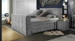Elektro-Boxspringbett "Skylar" Mit TV-Halterung -Bettbezüge Verkäufe 2024 elektro boxspringbett skylar zwei personen