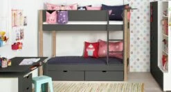 Etagenbett "Kids Town" Color 18 Etagenbett "Kids Town" Color -Bettbezüge Verkäufe 2024 etagenbett kids town anthrazit buche