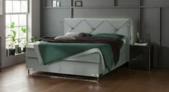GALLERY M Boxspringbett "Dubai" Knopfheftung