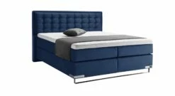 GALLERY M Boxspringbett "Dubai" Kufe -Bettbezüge Verkäufe 2024 gallery m boxspringbett dubai kufe dunkelblau samt