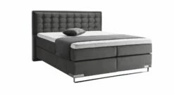 GALLERY M Boxspringbett "Dubai" Kufe -Bettbezüge Verkäufe 2024 gallery m boxspringbett dubai kufe dunkelgrau samt