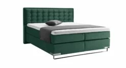 GALLERY M Boxspringbett "Dubai" Kufe -Bettbezüge Verkäufe 2024 gallery m boxspringbett dubai kufe dunkelgruen samt