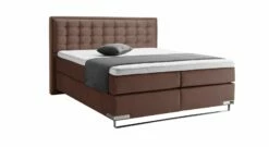 GALLERY M Boxspringbett "Dubai" Kufe -Bettbezüge Verkäufe 2024 gallery m boxspringbett dubai kufe hellbraun samt