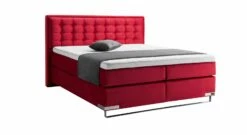 GALLERY M Boxspringbett "Dubai" Kufe -Bettbezüge Verkäufe 2024 gallery m boxspringbett dubai kufe rot samt