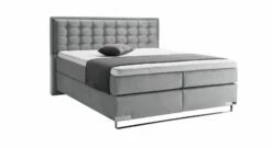 GALLERY M Boxspringbett "Dubai" Kufe -Bettbezüge Verkäufe 2024 gallery m boxspringbett dubai kufe silbergrau samt