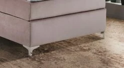 GALLERY M Einzel-Boxspringbett "Dubai" Knopfheftung -Bettbezüge Verkäufe 2024 gallery m einzel boxspringbett dubai knopfheftung niedrig chromfuesse