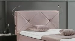 GALLERY M Einzel-Boxspringbett "Dubai" Knopfheftung -Bettbezüge Verkäufe 2024 gallery m einzel boxspringbett dubai knopfheftung polsterkopfteil bequem