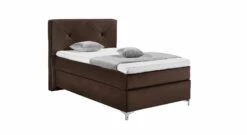 GALLERY M Einzel-Boxspringbett "Dubai" Knopfheftung -Bettbezüge Verkäufe 2024 gallery m einzel boxspringbett dubai knopfheftung samt dunkelbraun