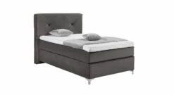 GALLERY M Einzel-Boxspringbett "Dubai" Knopfheftung -Bettbezüge Verkäufe 2024 gallery m einzel boxspringbett dubai knopfheftung samt dunkelgrau