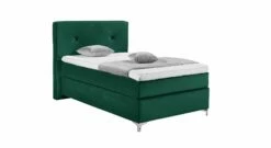 GALLERY M Einzel-Boxspringbett "Dubai" Knopfheftung -Bettbezüge Verkäufe 2024 gallery m einzel boxspringbett dubai knopfheftung samt dunkelgruen
