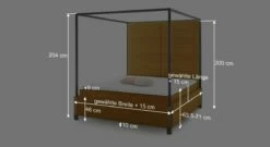 GALLERY M Himmelbett "My Heaven" Schwarz Mit Hohem Kopfteil -Bettbezüge Verkäufe 2024 gallery m himmelbett my heaven schwarz hohes kopfteil samt gold bemassung grafik