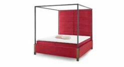 GALLERY M Himmelbett "My Heaven" Schwarz Mit Hohem Kopfteil -Bettbezüge Verkäufe 2024 gallery m himmelbett my heaven schwarz hohes kopfteil samt rot