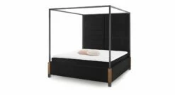 GALLERY M Himmelbett "My Heaven" Schwarz Mit Hohem Kopfteil -Bettbezüge Verkäufe 2024 gallery m himmelbett my heaven schwarz hohes kopfteil samt schwarz