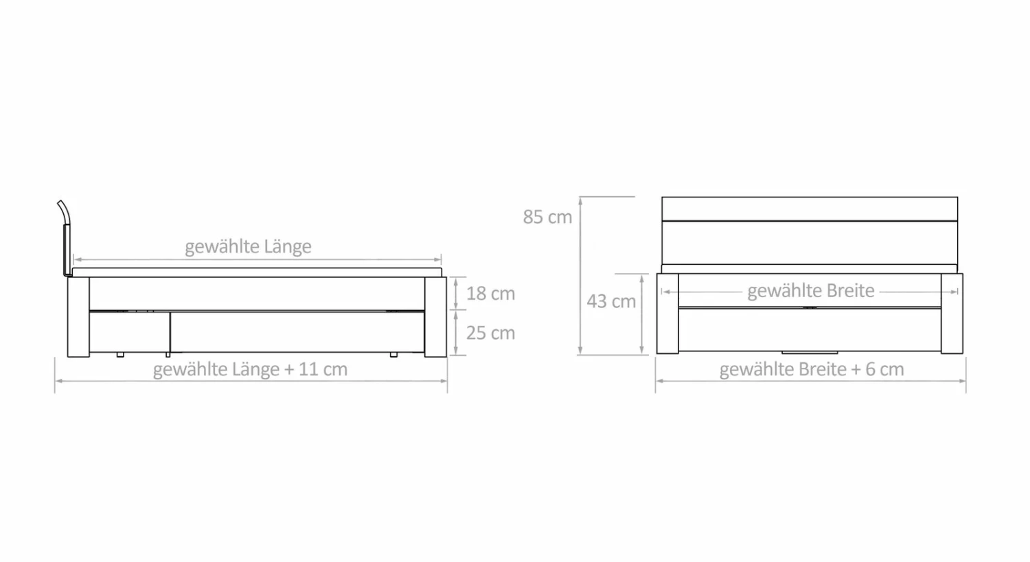 Schubkasten-Doppelbett "Gavino" 6 Schubkasten-Doppelbett "Gavino" – Bild 4