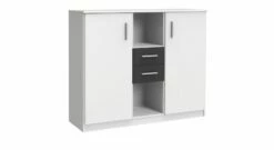 Highboard "Facundo" -Bettbezüge Verkäufe 2024 highboard facundo alpinweiss anthrazit