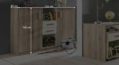 Highboard "Tropea" -Bettbezüge Verkäufe 2024 highboard tropea bemassungs skizze