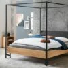 Himmelbett "Joris" -Bettbezüge Verkäufe 2024 himmelbett joris massiv holzrahmen