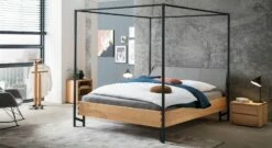 Himmelbett "Joris" 18 Himmelbett "Joris" -Bettbezüge Verkäufe 2024 himmelbett joris weissgrau kopfteil