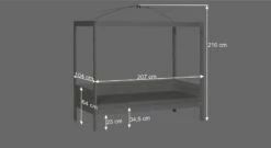 LIFETIME Kinder-Himmelbett "Fairy Dust" -Bettbezüge Verkäufe 2024 himmelbett lifetime wunderland bemassung grafik