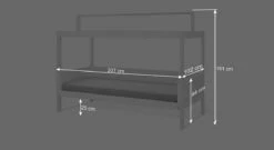 LIFETIME Kinderbett "4-in-1" Canoe Adventure -Bettbezüge Verkäufe 2024 himmelbett sioux bemassung grafik