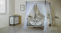 Himmelbett "Vila Nova" -Bettbezüge Verkäufe 2024 himmelbett vila nova anthrazit gewischt gr