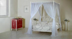 Himmelbett "Vila Nova" -Bettbezüge Verkäufe 2024 himmelbett vila nova weiss 140x200 gr