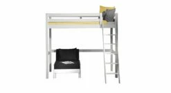 Hochbett "Kids Comfort" Mit Sesselbett -Bettbezüge Verkäufe 2024 hochbett kids comfort mit sesselbett weiss kiefer