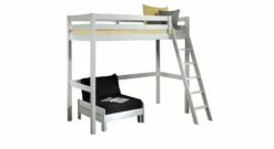 Hochbett "Kids Comfort" Mit Sesselbett -Bettbezüge Verkäufe 2024 hochbett kids comfort mit sesselbett weiss lackiert