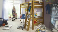 Hochbett "Kids Paradise" -Bettbezüge Verkäufe 2024 hochbett kids paradise gelaugt geoelt kiefer gr