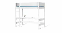 Hochbett "Kids Town" -Bettbezüge Verkäufe 2024 hochbett kids town MDF weiss uni tischplatte