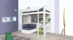 Hochbett "Kids Town" Mit Ausziehsofa -Bettbezüge Verkäufe 2024 hochbett kids town ausziehsofa passend produkte